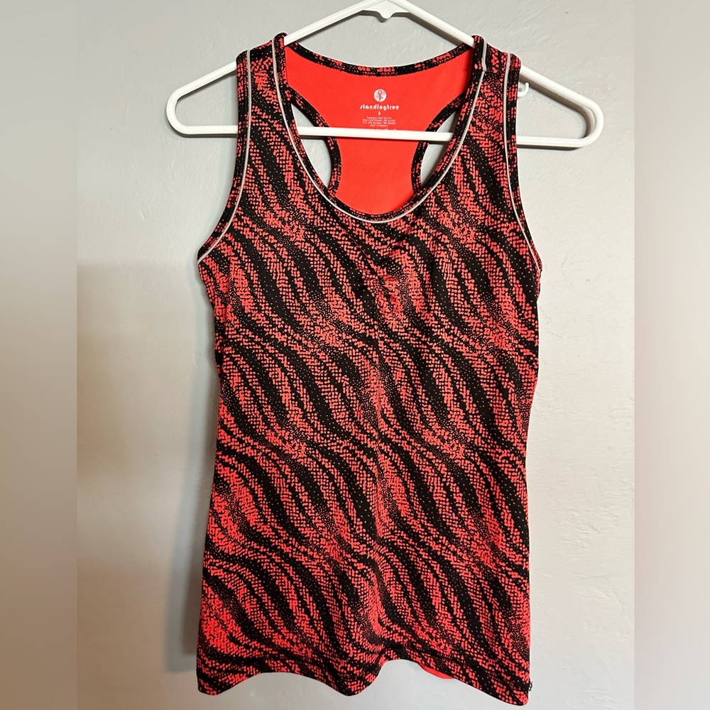 Standing Tree racer back athletic tank top